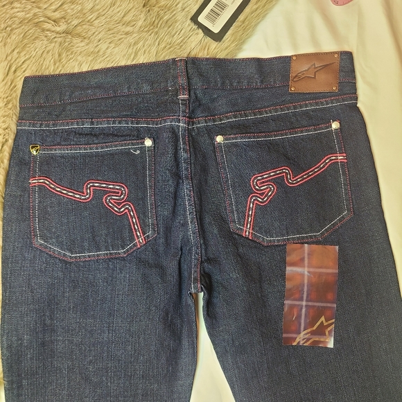NWT *ALPINESTARS* Roulette Skinny Jean In Indigo - Picture 8 of 12